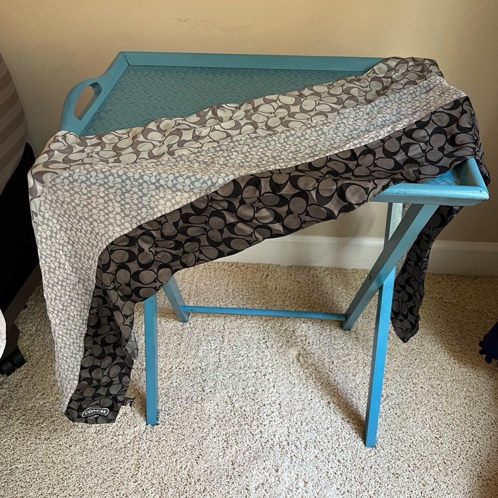 Coach Grey silky scarf